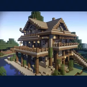Imagem de capa para o Ebook Construções Épicas no Minecraft: 🏗️🌍 Bloco por Bloco