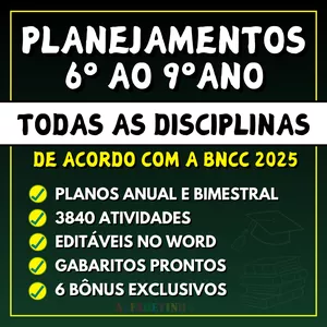 Imagem do curso Planejamentos do 6º ao 9º ano - BNCC 2025
