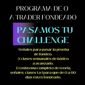 Imagen de portada para Curso online PROGRAMA DE 0 A TRADER FONDEADO - PASAMOS TU CHALLENGE 