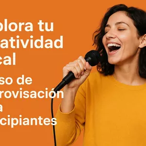 Imagen de portada para Curso online Explora tu creatividad vocal: Curso de improvisación para principiantes