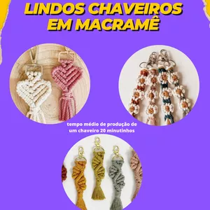 Imagem de capa para o Curso online Lucre com Chaveiros Macramê (LCM)