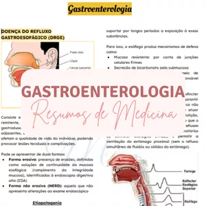 Imagem de capa para o Ebook Gastroenterologia - Resumo de Medicina