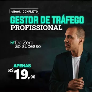 Imagem de capa para o Ebook e-Book completo de Gestor de Trafego + Bônus Exclusivo.