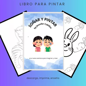 Imagen de portada para Ebook "SOÑAR Y PINTAR" MI PRIMER LIBRO PARA COLOREAR