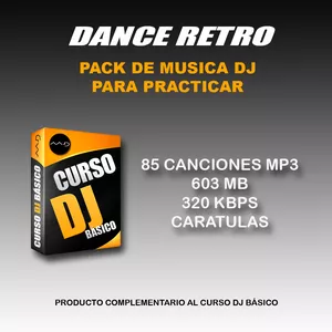 Imagen de portada para Curso online PACK DE MÚSICA DJ - DANCE RETRO