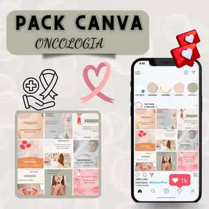 Imagem de capa para o Curso online Pack Canva Oncologia