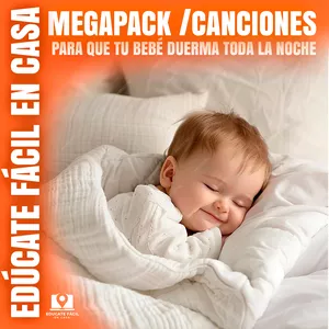Imagen de portada para Curso online MEGAPACK + CANCIONES PARA QUE BEBÉ DUERMA TODA LA NOCHE