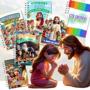 Imagem de capa para o Ebook Kit Infantil - Crescendo com Cristo
