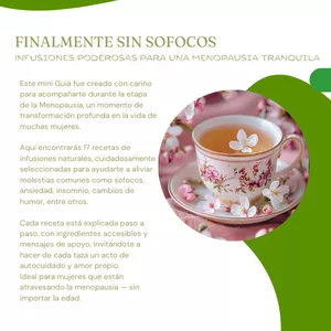 Imagen de portada para Ebook FINALMENTE SIN SOFOCOS - Infusiones poderosas para una  Menopausia tranquila