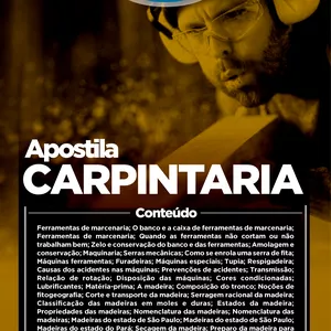Imagem de capa para o Ebook Ebook Carpintaria