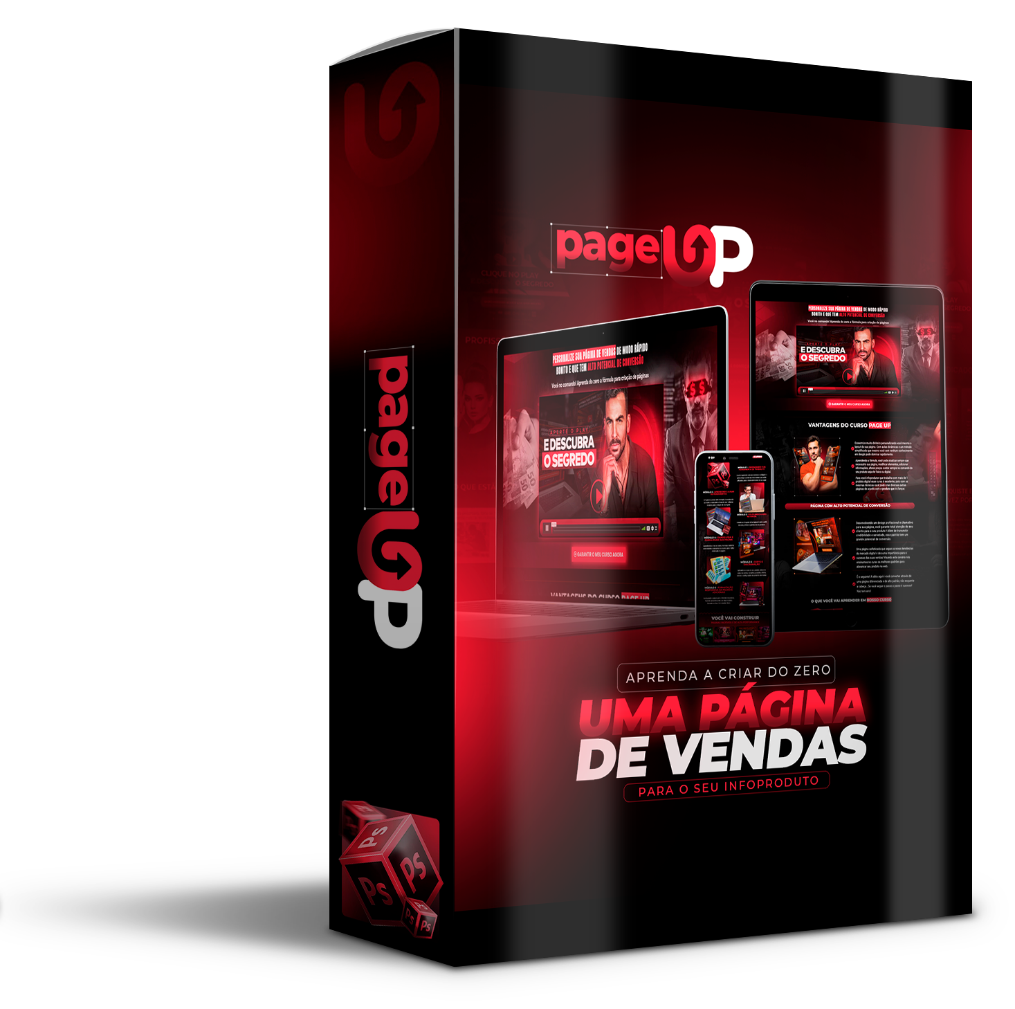 Imagem de Curso - Page UP criado por Leandro Felix - Marketing Digital na hotmart
