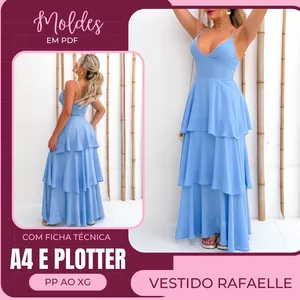 Imagem de capa para o Ebook Vestido Rafaelle - Molde em PDF