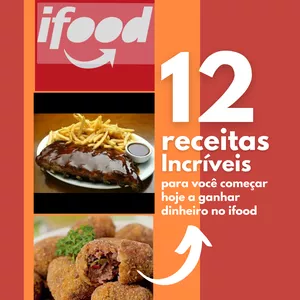 Imagem de capa para o Ebook 12 Receitas Para Ganhar Dinheiro no Ifood