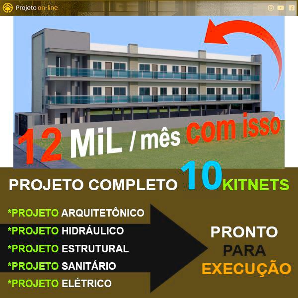 Como fazer 10 kitnets - Projeto Completo - renda passiva