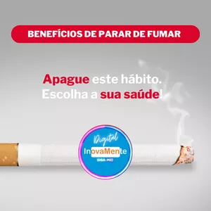 Imagem de capa para o Ebook benefícios de parar de fumar