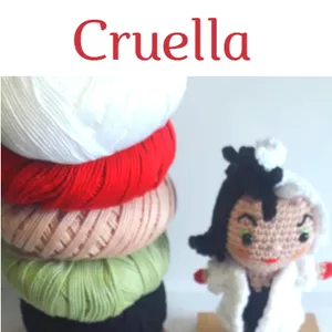 Imagem principal do produto Receita Amigurumi Cruella