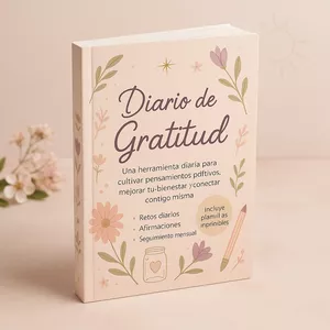 Imagen de portada para Ebook 🌸Diario de Gratitud Imprimible🌸
