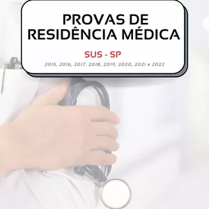 Imagem de capa para o Ebook Provas de Residência Médica - SUS SP - 2017 a 2022