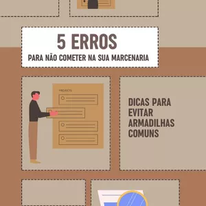 Imagem de capa para o Ebook 5 ERROS PARA SER EVITADO NA SUA MARCENARIA 