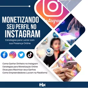 Imagem de capa para o Ebook Monetizando seu Perfil no Instagram