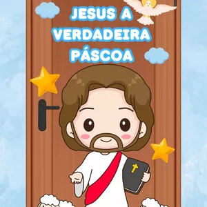 Imagem de capa para o Ebook 🤍 PAINEL DE PORTA DA PÁSCOA🌟