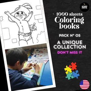 Cover image for Ebook Children's Coloring Stories | 1000+ Pages in 11 Exclusive PDFs | Pack N° 05