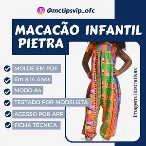 Imagem de capa para o Ebook MOLDES EM PDF_MACACÃO INFANTIL PIETRA 
