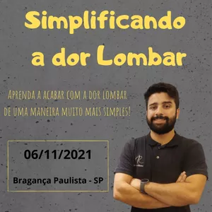 Imagem de capa para o Evento presencial Simplificando a dor lombar