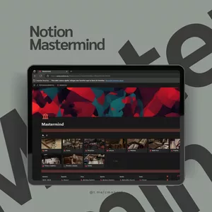 Imagem de capa para o Curso online Notion Mastermind