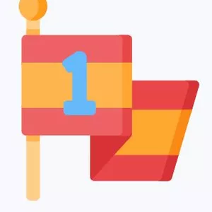 Cover image for Online course Flag With Number One SVG Vector