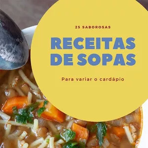 Imagem de capa para o Ebook E-book de receitas de sopas