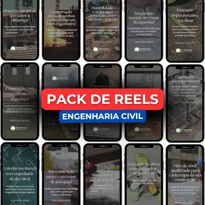 Imagem de capa para o Curso online Pack de Reels para Engenharia Civil 