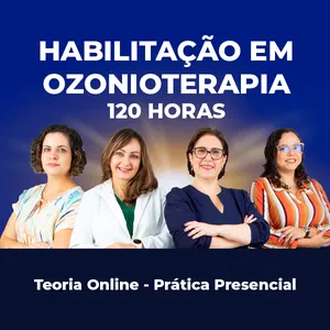 Imagem de capa para o Curso online Curso de Habilitação em Ozonioterapia 120 horas com Prática Clínica Presencial