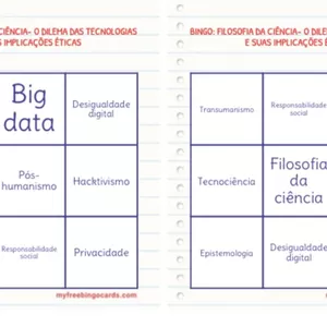 Imagem de capa para o Ebook BINGO FILOSOFIA DA CIÊNCIA E O DILEMA DA TECNOLOGIA E SUAS IMPLICAÇÕES ÉTICAS