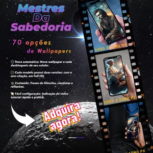 Imagem de capa para o Curso online Mestres da Sabedoria: 70 Wallpapers de Filosofia e&nbsp;Inspiração