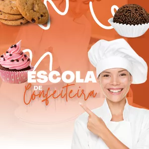 Imagem de capa para o Curso online ESCOLA DE CONFEITARIA