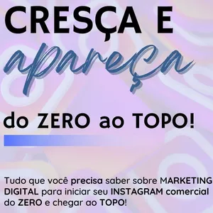 Imagem principal do produto Cresça e apareça - DO ZERO AO TOPO (Marketing digital)