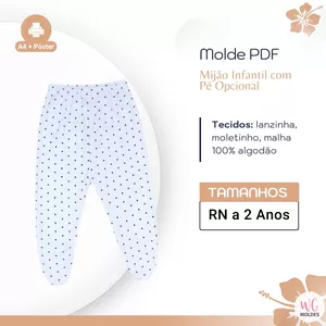 Imagem de capa para o Ebook MOLDE MIJÃO INFANTIL COM PÉ OPCIONAL