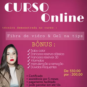 Curso Curso de Alongamento de unhas em GEL