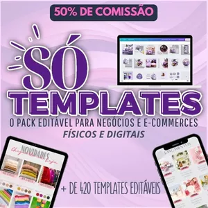 Curso SÓ TEMPLATES para Negócios Digitais, Físicos e Ecommerce