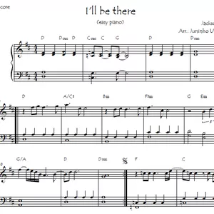 Imagem de capa para o Ebook I'll be there - Jackson 5 (easy piano)