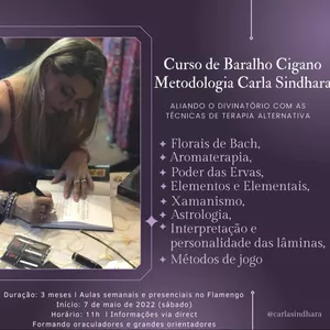 Imagem do curso Curso de Baralho Cigano Metodologia Carla Sindhara 
