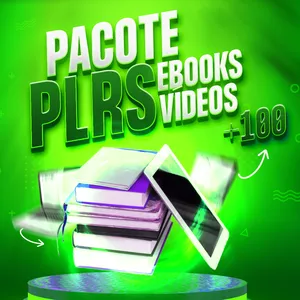 Imagem de capa para o Ebook SUPER PACK PLR +100 EBOOKS E VÍDEOS 
