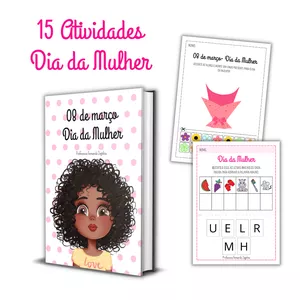 Imagem de capa para o Ebook 15 Atividades Dia da Mulher
