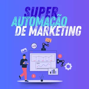 Imagem de capa para o Ebook E-book super automação de marketing