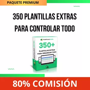 Imagen de portada para Curso online 350+ PLANTILLAS EXTRAS DE EXCEL PARA ORGANIZAR Y CONTROLAR TODO