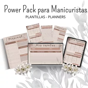 Imagen de portada para Ebook Power Pack para Manicuristas – Organización + Finanzas + Citas