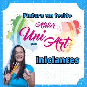 Imagem de capa para o Curso online Atelier Uniart / Pintura Em Tecido iniciantes