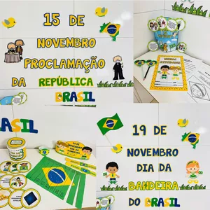 Imagem de capa para o Ebook KIT PROCLAMAÇÃO E DIA DA BANDEIRA 