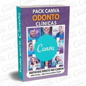 Imagem principal do produto Pack Canva Editável - Odonto Clínicas + 5 Kits Bônus